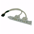 USB 2.0 Bracket (2 Ports) for Motherboard - Click Image to Close